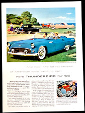 Ford Thunderbirds 1956 Vintage Print AD picture