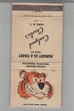 Matchbook Cover - Tiger Hungry As a Tiger?  Coalyard Charlies Rome, NY picture