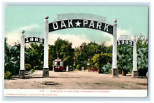 c1905s Entrance to Oak Park, Sacramento California CA Antique Unposted Postcard picture