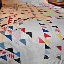 Vintage Antique Handmade Quilt Patchwork Flying Geese? picture