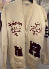 1962 Richmond High School Ca Baseball A.c.a.L Championship Wool Jacket picture