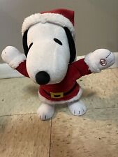 Gemmy PEANUTS Musical Christmas Waddler Snoopy Santa  picture