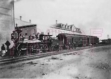 New York & New England Railroad (NY&NE) Engine 53 with Passenger Train - 8x10 picture