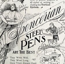 Spencerian Steel Pens 1897 Advertisement Victorian Writing Instruments DWKK9 picture