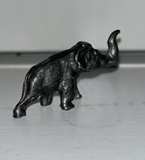 Pewter Elephant African Jungle Zoo Good Luck Silver Metal Figurine  B picture