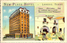 1940'S. LAREDO, TEXAS. NEW PLAZA HOTEL. POSTCARD WA14 picture