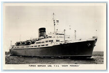 1951 Furness Bermuda Line T.S.S. Ocean Monarch RPPC Photo VIntage Postcard picture