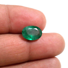 Fabulous Zambian Green Emerald Faceted Oval Shape 3.30 Crt Loose Gemstone picture