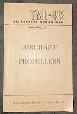 WWII War Department  Tech Manual Aircraft Propellers 1944 Aviation Airplane picture