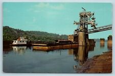 Postcard WV Huntington Island Creek Coal Company Barge Loading Tipple W14 picture