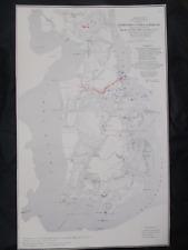 1958 Civil War Map Print - Gen. McClellan Map, Yorktown to Williamsburg, 1862 picture