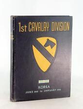 1st Cavalry Division Korea June 1950-January 1952 Korean War Unit History Book picture