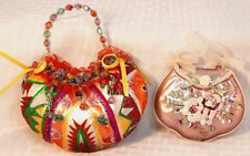 Vintage Purse Ornaments - Unique and Highly Decorative - Set of 2 picture