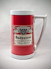 Vintage Anheuser Budweiser Lager Mug Classic Beer Thermo-Serv Insulated Cup USA picture