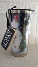 Lang Coffee Tumbler 16Oz  Snowman Artwork by Susan Winget 2012 NWT picture