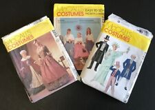 3 McCall's Costume Patterns ~ 2253-Colonial, 7253-50s, 8701-Patriotic picture