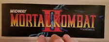 Mortal Kombat II marquee sticker. 3.25 x 10.5 (Buy  3 stickers, GET ONE FREE) picture