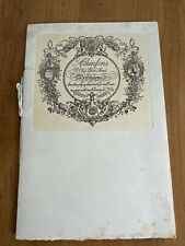Antique Atkinsons Perfumers Brochure And Scent Card Early 1900s picture