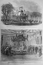 President Lincoln's Funeral - 2 prints   - Harper's Weekly May 20, 1865 original picture