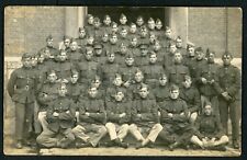 Belgian WW1 Army Soldiers Group Photo Overseas Hats w/ Tassles Antwerp picture