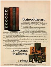 1981 Infinity Print Ad, State of the Art Reference Standard Speaker System RSe picture