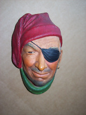Bossons chalkware heads Pirate smuggler made in England very nice picture