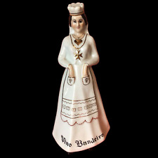 Vintage Wine Decanter Bottle Porcelain Nun Spain 11