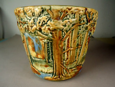 Old WELLER FOREST TREE WOODCRAFT American Art Pottery Flower Vase,  picture