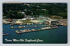Old Saybrook CT-Connecticut, Terra Mar Hotel, Advertising c1966 Vintage Postcard picture