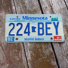 1989 Minnesota License Plate - 