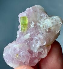 124CT Terminated Tourmaline Crystal Combine Lepidolite & Albite From Afghanistan picture