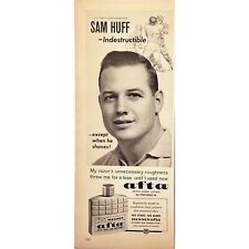 Vintage Oct 1963 Print Ad Sam Huff NY Giants Linebacker Mennen Afta Shave 13x5.5 picture