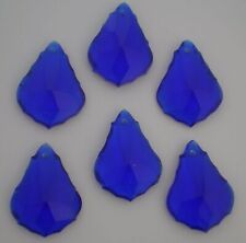 JAWDROPPING COBALT BLUE FRENCH CHANDELIER PRISMS BEADS C-39 picture
