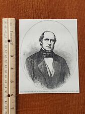 Harper's Weekly 1857 Sketch Print HON WILLIAM HAILE GOV OF NEW HAMPSHIRE picture