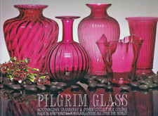 GLOBULAR VASE  Cranberry PILGRIM GLASS Co. Blown Glass Vase - LARGE 11” H  picture