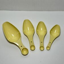 Vtg EKCO Measuring Cups Scoops with Spoons Combo Yellow Complete Set picture