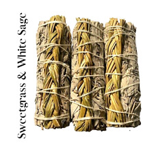 Premium Sweet Grass & White Sage Bundle - Natural Smudge Stick for Cleansing picture