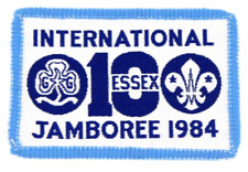 1984 International Jamboree Patch Essex Boy Scouts World Scouting UK Blue Border picture