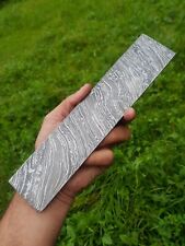 HAND FORGED DAMASCUS STEEL BILLET BAR FIRE PATTERN AH-.1063 picture
