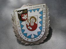 vintage german INTERNATIONAL RALLYE SANKT PETRUS 1963 ADAC Car Badge Plakette  picture