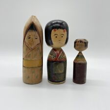 OLD kokeshi japanese wooden doll by Private Artist Shigeru Saito K121 Unique lot picture