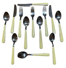 Vintage Gibson Flatware Deco Yellow Giadecy 13 Piece picture