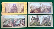 4 Architecture Antique Stereograph Stereo View Stereoscope Cards picture