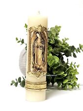 Virgen De Guadalupe Vela Cirio Candle Paschal Communion Holy Cirio Pascual 8