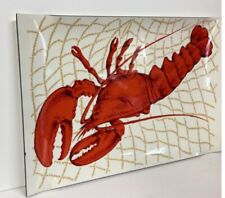 Vintage MCM Stotter Melamine Lobster Kitchen Tray picture