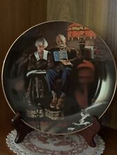 “Evening’s Ease” Norman Rockwell Light Campaign Series Plate #4 Edwin Knowles picture