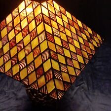Harlequin Checkered Seashell Leaded Table Lamp Shade. No Lamp picture