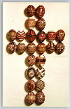 Vintage Postcard Traditional Ukrainian Easter Eggs Pysanky picture
