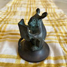 Brass SPI San Francisco Reading Mouse Wrapped Around Tail Patina picture