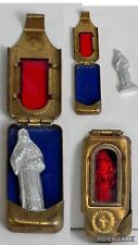 St. Frances Xavier Cabrini Christian Holy Relic Brass Case Red Window w/ Relic picture